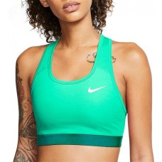 Nike Women's Pro Swoosh Medium-Support Sports Green Glow Bra