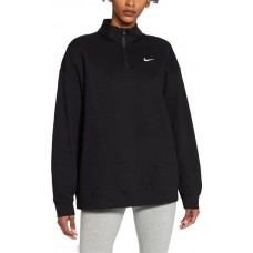 Nike Women's Sportswear 1/4 Zip Fleece Black Pullover