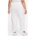 Nike Women's Sportswear Collection Essentials Curve Fleece White Pants Nike Women's Sportswear Collection Essentials Curve Fleece White Pants