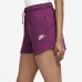 Nike Women's Sportswear Essential French Terry Sangria Shorts