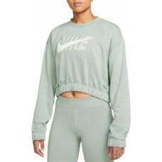 Nike Women's Sportswear Icon Clash Oversized Fleece Crewneck Jade Smoke Sweatshirt Nike Women's Sportswear Icon Clash Oversized Fleece Crewneck Jade Smoke Sweatshirt