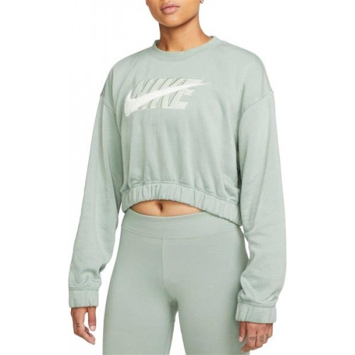 Nike Women's Sportswear Icon Clash Oversized Fleece Crewneck Jade Smoke Sweatshirt Nike Women's Sportswear Icon Clash Oversized Fleece Crewneck Jade Smoke Sweatshirt