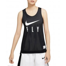 Nike Women's Swoosh Fly Reversible Basketball Black Jersey