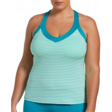 Nike Women's V-Neck Tankini Aquamarine Top