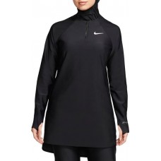 Nike Women's Victory Full Coverage Solid Swim Black Tunic