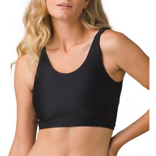 prAna Women's Christie Bikini Black Solid Top prAna Women's Christie Bikini Black Solid Top