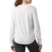 prAna Women's Cozy Up Long Sleeve White T-Shirt prAna Women's Cozy Up Long Sleeve White T-Shirt