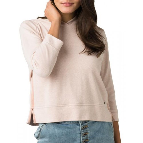 prAna Women's Cozy Up Summer 3/4 Sleeve Champagne Heather Pullover prAna Women's Cozy Up Summer 3/4 Sleeve Champagne Heather Pullover