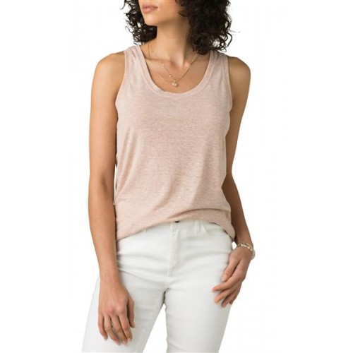 prAna Women's Cozy Up Tank Champagne Heather Top prAna Women's Cozy Up Tank Champagne Heather Top