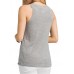 prAna Women's Cozy Up Tank Heather Grey Top prAna Women's Cozy Up Tank Heather Grey Top