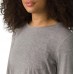 prAna Women's Foundation Crew Long Sleeve Heather Grey Shirt prAna Women's Foundation Crew Long Sleeve Heather Grey Shirt