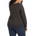 prAna Women's Plus Size Cozy Up Charcoal Heather Sweatshirt prAna Women's Plus Size Cozy Up Charcoal Heather Sweatshirt
