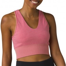 prAna Women's Sopra Seamless Crop Tank Cloud Blush Top prAna Women's Sopra Seamless Crop Tank Cloud Blush Top