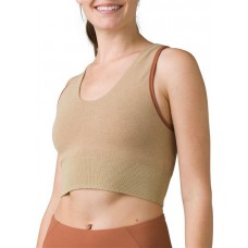 prAna Women's Sopra Seamless Crop Tank Coastal Sage Top