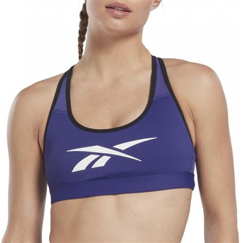 Reebok Women's Lux Vector Racer Bold Purple Bra Reebok Women's Lux Vector Racer Bold Purple Bra