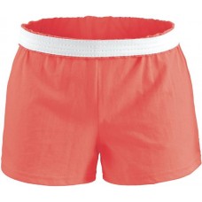 Soffe Girls' Cheer Fiery Coral Shorts Soffe Girls' Cheer Fiery Coral Shorts