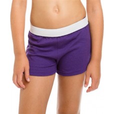 Soffe Girls' Cheer Purple TG Shorts