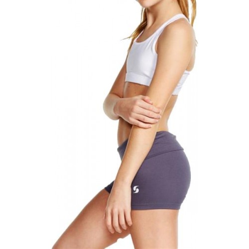 Soffe Girls' Rolldown Active Gunmetal Shorts Soffe Girls' Rolldown Active Gunmetal Shorts