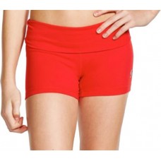 Soffe Girls' Rolldown Active Red Shorts