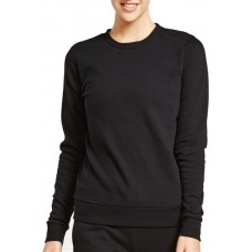 Soffe Juniors' Core Fleece Crew Black Sweatshirt