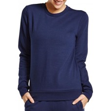 Soffe Juniors' Core Fleece Crew Navy Sweatshirt