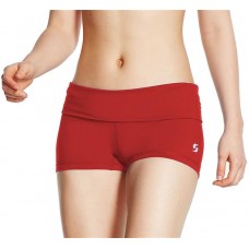 Soffe Juniors Rolldown Active Red Shorts