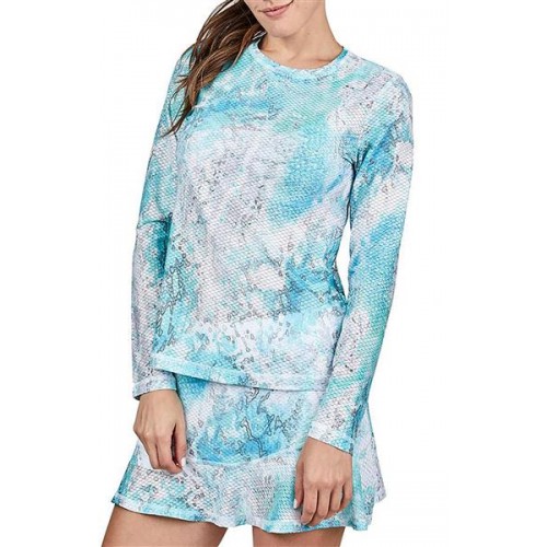 Sofibella Women's AirFlow Long Sleeve Water Color Shirt Sofibella Women's AirFlow Long Sleeve Water Color Shirt