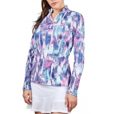 Sofibella Women's UV Feather Long Sleeve Vibes Top