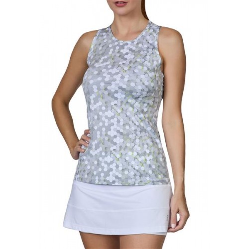 Sofibella Women's UV Feather Tank Techno Top Sofibella Women's UV Feather Tank Techno Top