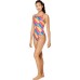 Speedo Women's Pride Printed One Back One Piece SLICED SQUARES Swimsuit