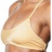 Speedo Women's Solid Gold Tie Back Bikini Gold Top