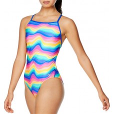 Speedo Women's The One Printed One Piece Rainbow Swimsuit