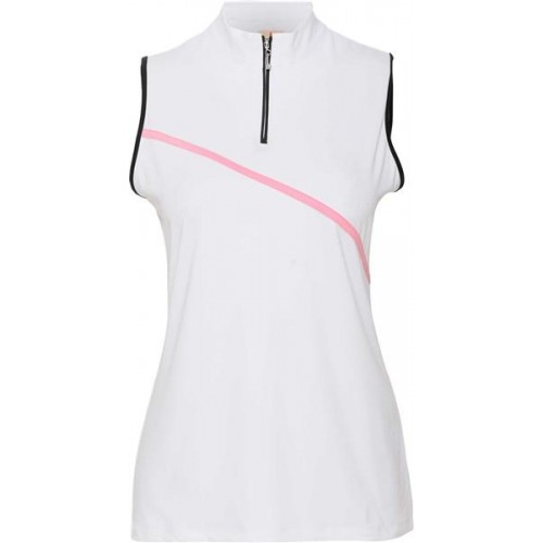Sport Haley Women's Didi Sleeveless Golf White Polo Sport Haley Women's Didi Sleeveless Golf White Polo