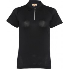 Sport Haley Women's Lulu 1/4 Zip Sleeveless Golf Black Polo Sport Haley Women's Lulu 1/4 Zip Sleeveless Golf Black Polo