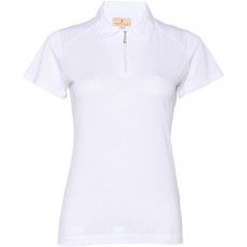 Sport Haley Women's Lulu 1/4 Zip Sleeveless Golf White Polo